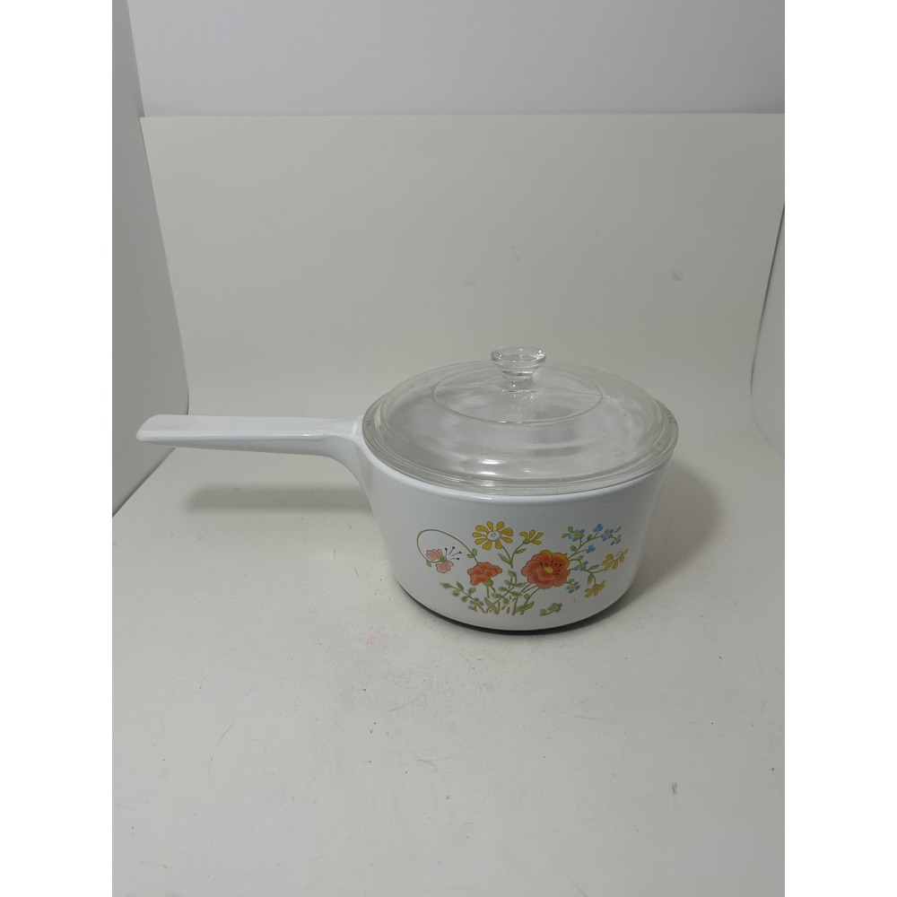 Corning Ware Rangetoppers Wildflower 1.5 Quart Saucepan N-1 1/2-B with Lid